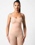 Alice - Full Body Tummy Control Bodysuits - Bella Fit USXS/SBeige