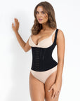 Gabriella - 15 Steel Bone U-shaped Chest Support Waist Trainer Vest - Bella Fit USXXSBlack
