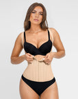Gabriella - 15 Steel Bone U-shaped Chest Support Waist Trainer Vest - Bella Fit USXXSBeige