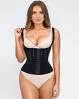 Gabriella - 15 Steel Bone U-shaped Chest Support Waist Trainer Vest - Bella Fit USXXSBlack