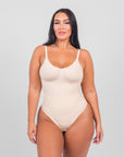 Isabella - Everyday Wear Smooth Bodysuits Low Back - Bella Fit USXS/SBeige