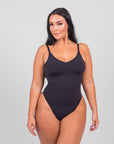 Isabella - Everyday Wear Smooth Bodysuits Low Back - Bella Fit USXS/SBlack