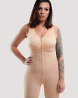 Jennifer - Full Coverage Sculpting Bodysuit Shaper - Bella Fit USSBeige