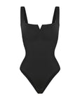 Lilou - Square Collar Bodysuit - Bella Fit USSWhite