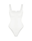 Lilou - Square Collar Bodysuit - Bella Fit USSWhite
