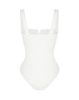 Lilou - Square Collar Bodysuit - Bella Fit USSWhite