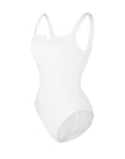 Lilou - Square Collar Bodysuit - Bella Fit USSWhite