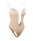 Madeline - Shapewear Bodysuit Backless - U-Shape - Bella Fit USBeigeS