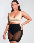 Madison - Tummy Slimming Low Back Mesh Butt Lifter - Bella Fit USXSBlack
