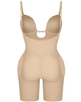 Nadia - Bodyshaper with Low Back and Removable Pads - Bella Fit USBeigeXS