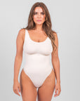 Olivia - Shaping Scoop Tank Thong Bodysuit - Bella Fit USXS/SBeige