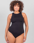 Solana - Sleeveless High Neck Bodysuit - Bella Fit USXS/SBlack