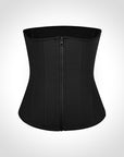 Tara - Waist Trainer with Zipper and Hooks - 9 Steel Bones - Bella Fit USSBlack