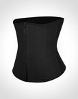 Tara - Waist Trainer with Zipper and Hooks - 9 Steel Bones - Bella Fit USSBlack
