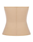 Tara - Waist Trainer with Zipper and Hooks - 9 Steel Bones - Bella Fit USSBeige