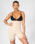 Valentina Hook Front High Waist Body Shaper - Bella Fit USSBeige