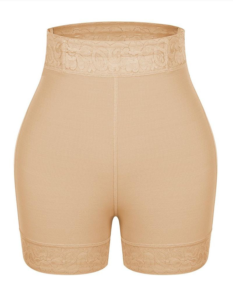 Cindy - High Waist Lace Butt Lifter Tummy Control Panty - Bella Fit USSBlack