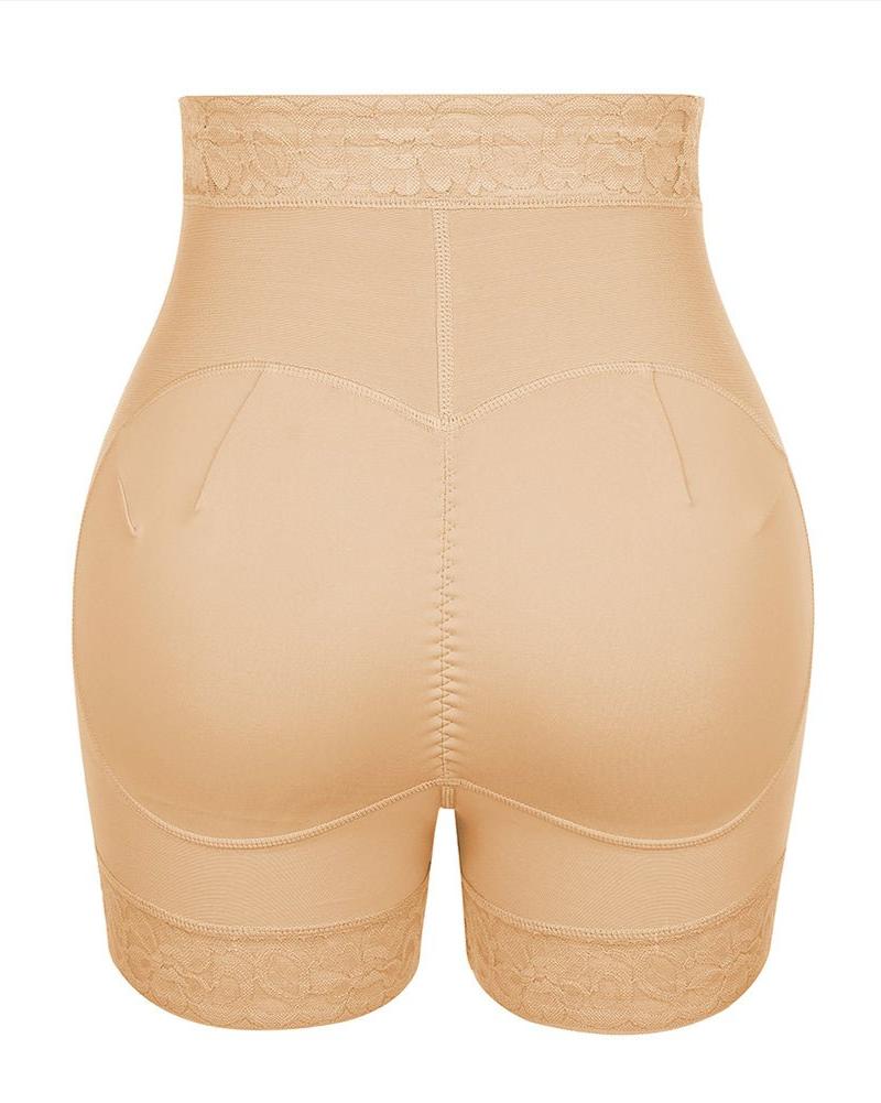 Cindy - High Waist Lace Butt Lifter Tummy Control Panty - Bella Fit USSBlack