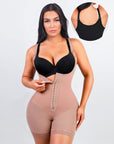 Felicia Short Powernet® - Core Sculpt Open Bust Shaping Bodysuit - Bella Fit USSBeige
