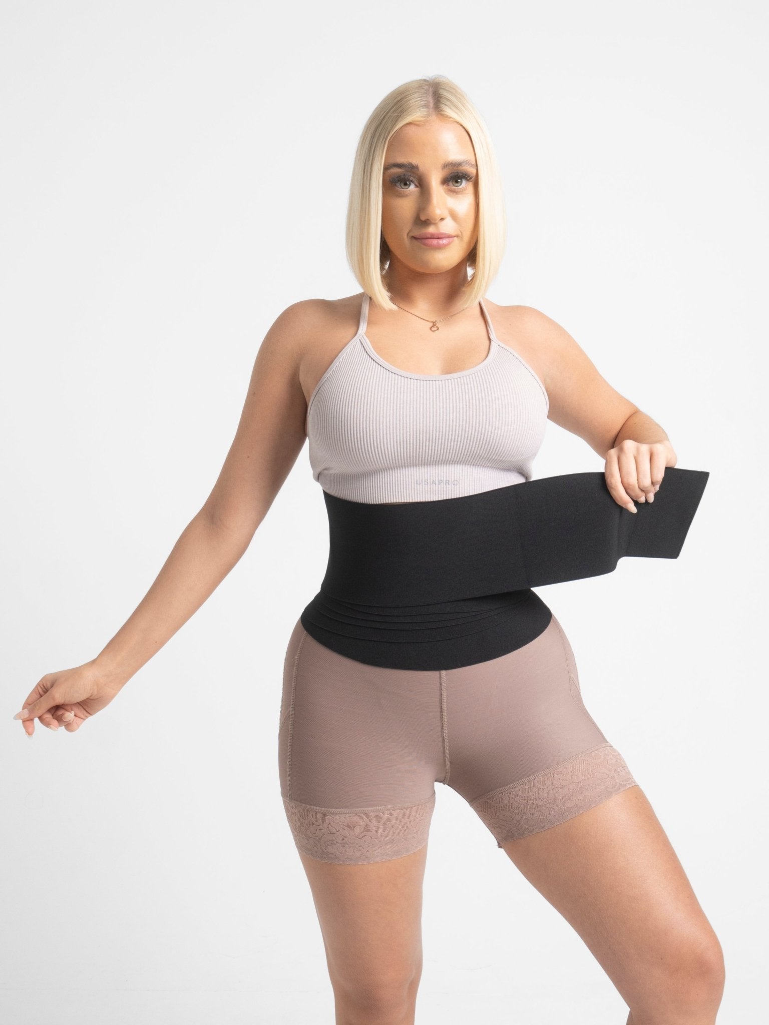 Fiona - Waist Trainer Latex Compression Band - Bella Fit USOne size