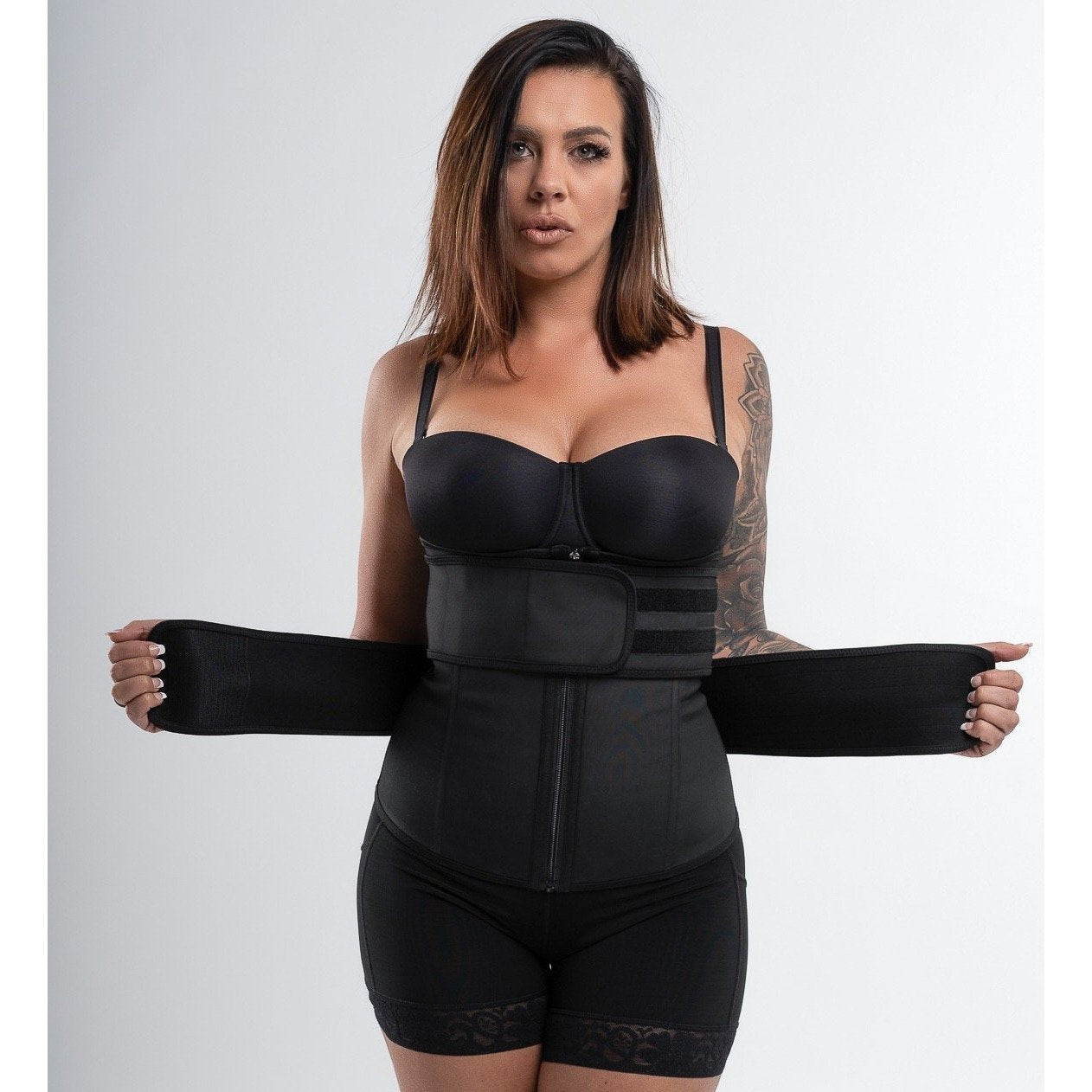 Julia - Double Belt Latex Waist Trainer - Bella Fit USXS