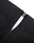 Larisa - Waist Trimming Straight-leg Pants with Built-in Shaping Shorts - Bella Fit USSBlack