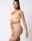 Melany - High Waist Seamless Panty Shaper Slimming Waist - Bella Fit USXS/SBeige