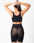 Melany - High Waist Seamless Panty Shaper Slimming Waist - Bella Fit USXS/SBlack