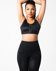 Melany - High Waist Seamless Panty Shaper Slimming Waist - Bella Fit USXS/SBlack