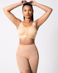 Melany - High Waist Seamless Panty Shaper Slimming Waist - Bella Fit USXS/SBeige