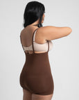 Michelle - Eco-friendly Seamless High-Waisted Tummy Control Short - Bella Fit USXS/SBrown
