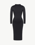 Raven - Shapewear Dress Front Button Collar - Bella Fit USXS/SBlack