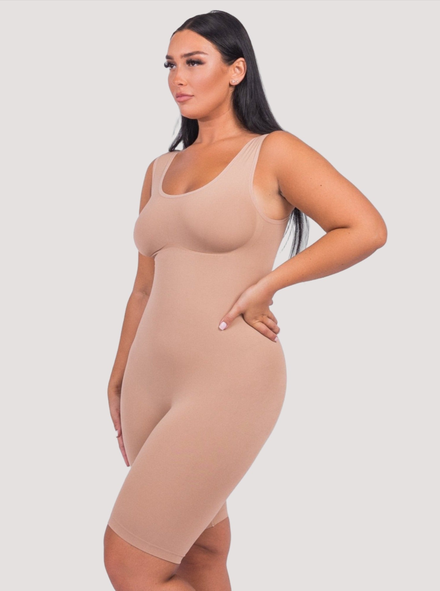 Sienna - Shaping All-In-One Tank Bodysuit - Bella Fit USXS/SBeige