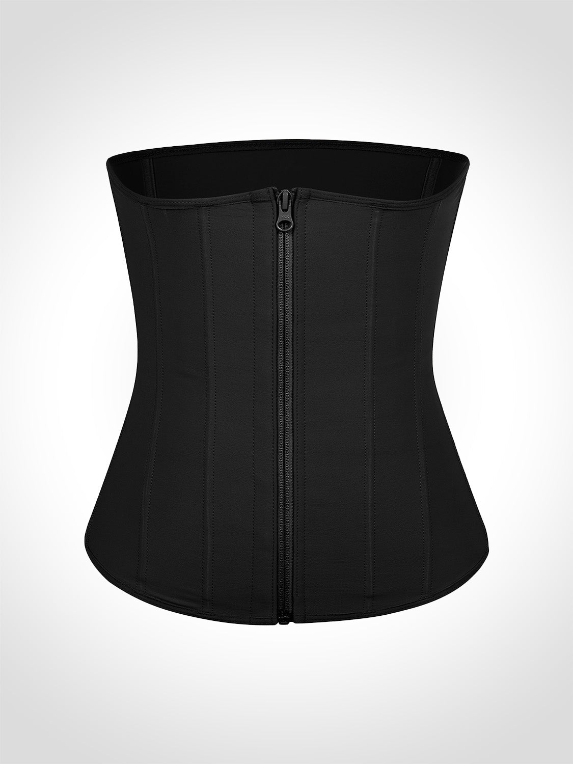 Tara - Waist Trainer with Zipper and Hooks - 9 Steel Bones - Bella Fit USSBlack