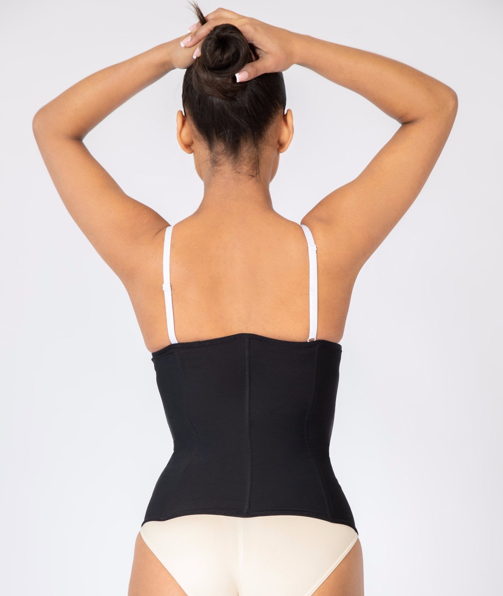 Tara - Waist Trainer with Zipper and Hooks - 9 Steel Bones - Bella Fit USSBlack