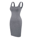 Valencia - Built-In 360° Contour Midi Shaping Dress - Bella Fit USXS/SBlack