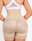 Valentina 2.0 - Boned Sculpt High-Waist BBL Shorts - Bella Fit USBeigeXS