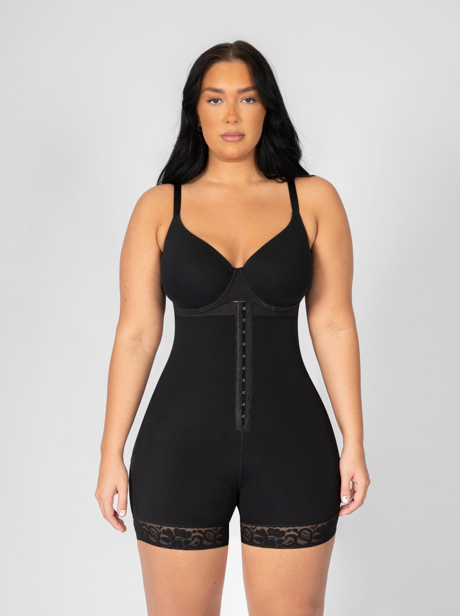 Valentina Hook Front High Waist Body Shaper - Bella Fit USSBlack